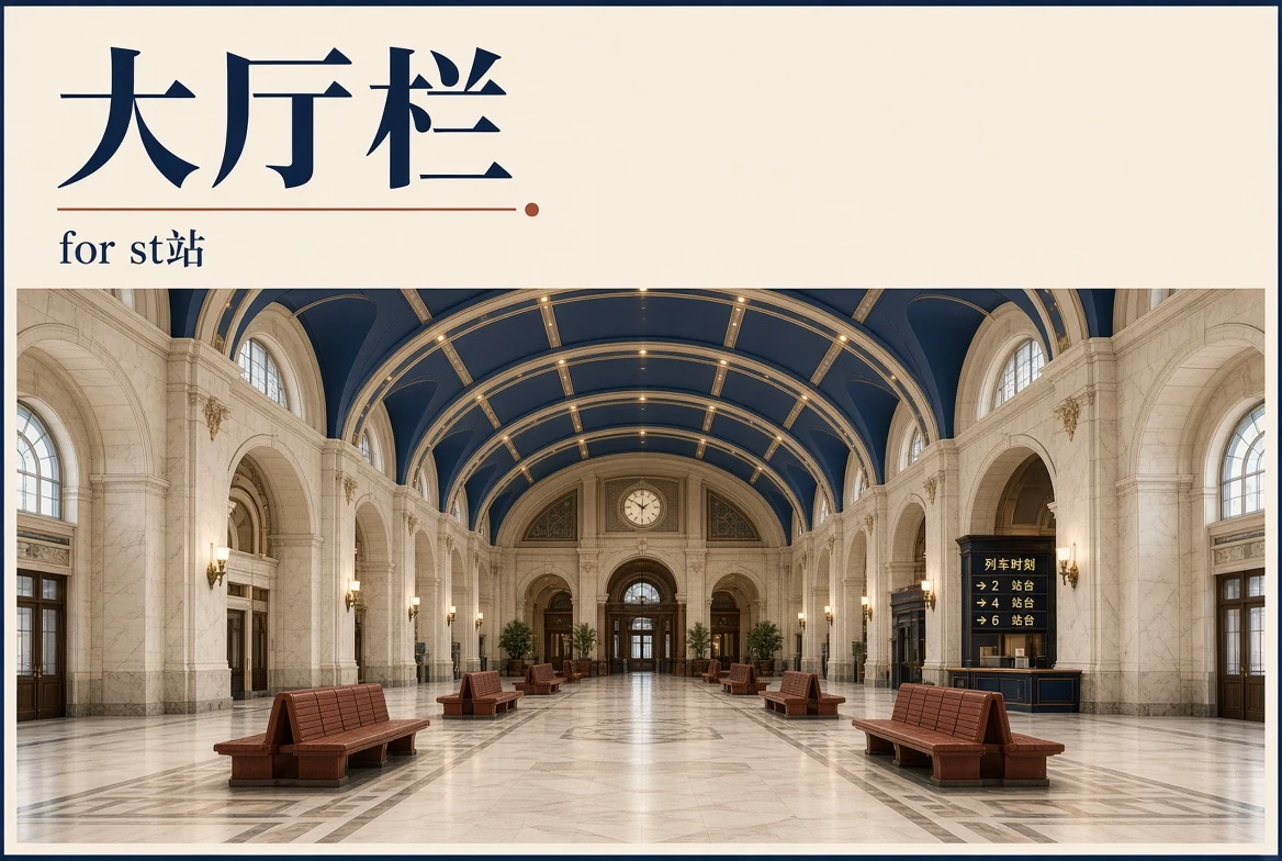 大厅栏导览图
